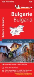 Bulgária autóstérkép - Michelin 739