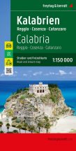 Calabria autótérkép - Reggio - Cosenza - Catanzaro - 2023
