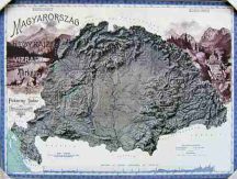 Nagy-Magyarország domború térkép 22*17 cm