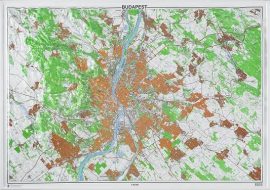 Budapest és környéke domború térkép 114*81 cm - TÖBB VÁLTOZAT