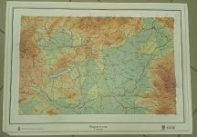 Magyarország domború térkép - minimálisan sérült