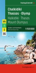 Chalkidiki, Thaszosz, Olympos autóstérkép 2026 Chalkidiki, Thaszosz, Olympos autóstérkép 2026