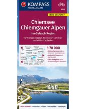   Chiemsee, Chiemgaueri Alpok kerékpáros térkép - KOMPASS 3335