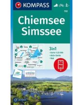 Chiemsee, Simssee turistatérkép - KOMPASS 792