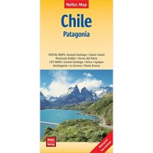 Chile, Patagónia térkép - Nelles