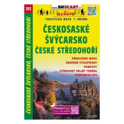 Cseh Svájc–Cseh-felvidék kerékpáros térkép - 202 Českosaské Švýcarsko, České Středohoří