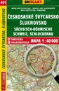 Cseh Svájc turistatérkép 401 - Českosaské Švýcarsko/Böhmische Schweiz, Šluknovsko/Schluckenau 2025