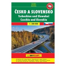   Csehország és Szlovákia atlasz 1:200 000 – spirálos, A5 / Shocart 