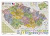 Csehország, politikai (cseh) -130*90 cm laminált,faléces Csehország, politikai (cseh) -130*90 cm laminált,faléces