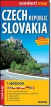 Csehország és Szlovákia autótérkép
