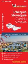 Csehország és Szlovákia autótérkép - Michelin 731