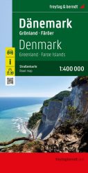 Dánia, Grönland és a Feröer-szigetek autótérképe