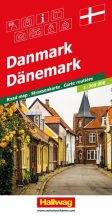 Dánia térkép - Hallwag - 2025