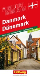 Dánia térkép - Hallwag - 2025