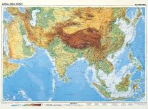   Dél-Ázsia, domborzati + politikaii DUO , 160*120 cm, laminált, faléces