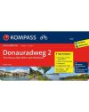 Donauradweg 2 Passau-tól Pozsonyig kerékpáros útikönyv - KOMPASS 6640