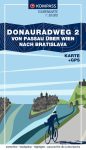 Donauradweg 2 von Passau uber Wien nach Bratislava -  kerékpáros útikönyv - KOMPASS