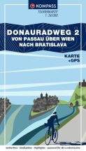   Donauradweg 2 von Passau uber Wien nach Bratislava -  kerékpáros útikönyv - KOMPASS
