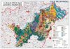 Észak-Alföldi régió genetikus talajtérképe falitérkép 100*70 cm - fóliás, alul-felül fémléces