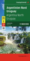 Észak-Argentína – Uruguay  autóstérkép / Freytag 2026