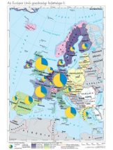   Az EU tagállamainak és társult országainak gazdasági fejlettségi különbségei, 100*140 cm, laminált, faléces