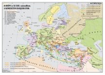   Európa a XI-XIII. században. A keresztes hadjáratok.  160*120 cm - laminált, faléces