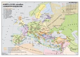 Európa a XI-XIII. században. A keresztes hadjáratok.  160*120 cm - laminált, faléces