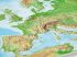Európa domború térkép A3