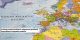 Európa domborzata és vizei falitérkép 125*90 cm - mágnessel jelölhető, keretezett