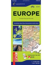 Európa Comfort térkép (laminált) 2025