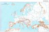 A Föld + Európa körvonalas munkatérképe DUO-160*120 cm-laminált, léces
