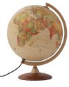 Földgömb 30cm COLOMBO antik, világító, fatalpas, angol
