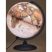 Földgömb - világító, antik 30 cm átmérőjű, műanyagtalpas 