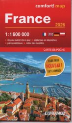 Franciaország comfort  mini térkép - 2026