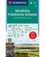 Frank-Svájc északi rész turistatérkép - KOMPASS 165