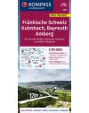 Fränkische Schweiz, Kulmbach, Bayreuth, Amberg kerékpáros térkép - KOMPASS 3354