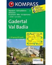 Gadertal/ Val Badia turistatérkép - KOMPASS 51