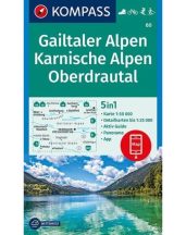   Gailtaler Alpen, Karnische Alpen, Oberdrautal turistatérkép - KOMPASS 60