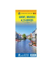   Ghent - Brussels and Flanders - Gent - Brüsszel - Flandria térkép - 2023 - ITM