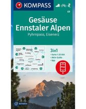 Gesäuse, Ennstal Alpok turistatérkép - KOMPASS  69