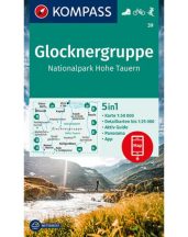   Glocknergruppe, Hohe Tauern Nemzeti Park turistatérkép - KOMPASS 39