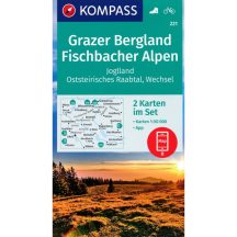   Grazi hegyvidék - Fischbacher Alpok turistatérkép - KOMPASS 221