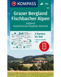 Grazi hegyvidék - Fischbacher Alpok turistatérkép - KOMPASS 221