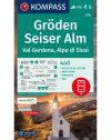 Gröden, Seiser Alm turistatérkép - KOMPASS 076