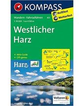 Harz - nyugati rész turistatérkép - KOMPASS 451