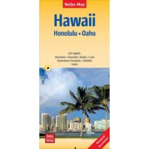 Hawaii - Honolulu, Oahu - autóstérkép - Nelles