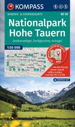 Hohe Tauern Nemzeti Park turistatérkép - 3 részes KOMPASS 50 / 2026 Hohe Tauern Nemzeti Park turistatérkép - 3 részes KOMPASS 50 / 2026