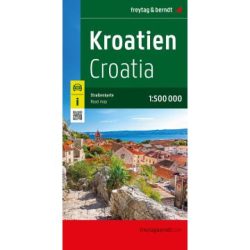 Horvátország autóstérkép Freytag 2026 Horvátország autóstérkép Freytag 2026