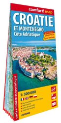 Horvátország Montenegró Az Adriai-tenger partja Comfort térkép