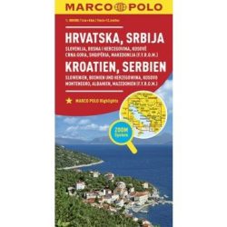 Horvátország,  Szerbia és Bosznia-Hercegovina autótérkép - Marco Polo